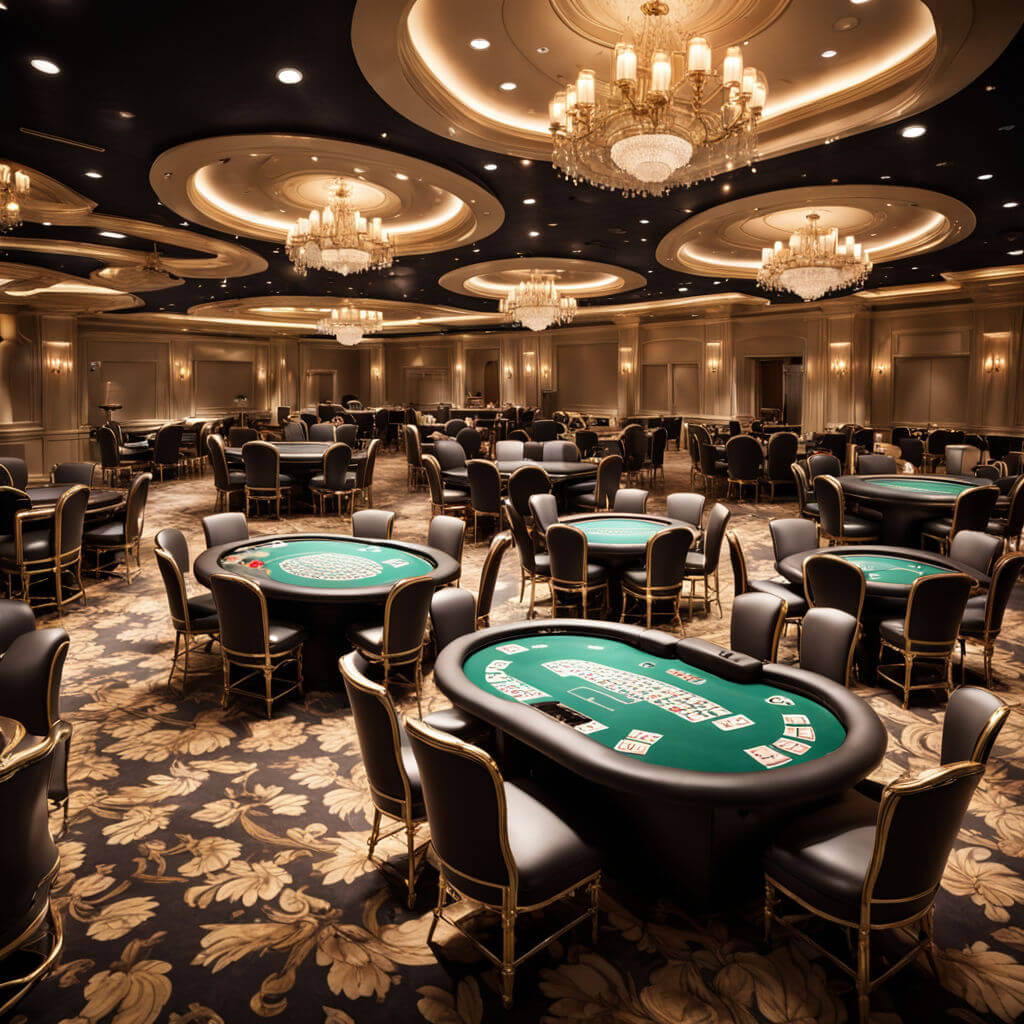 Blackjack table setup